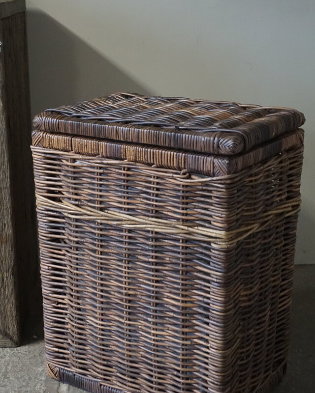 Rene Houtman Wasmand Rotan/Riet | Rechthoekig | Bruin | H70 x B50 x D35 cm