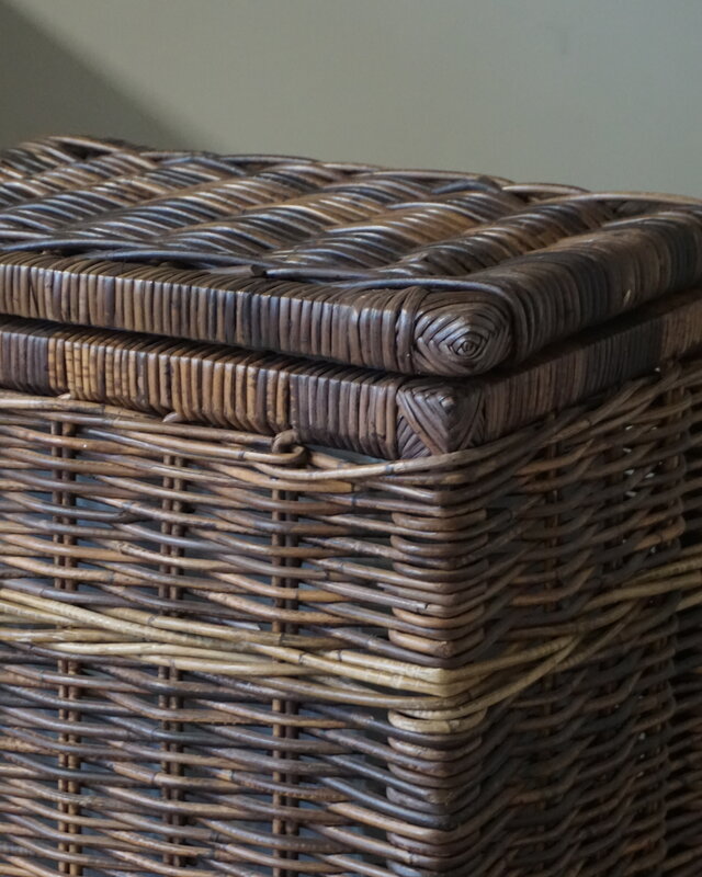 Rene Houtman Wasmand Rotan/Riet | Rechthoekig | Bruin | H70 x B50 x D35 cm