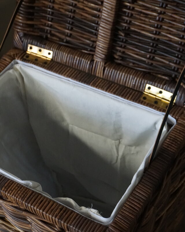 Rene Houtman Wasmand Rotan/Riet | Rechthoekig | Bruin | H70 x B50 x D35 cm