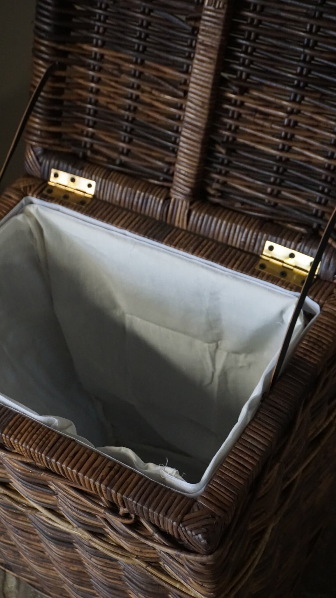 Rene Houtman Wasmand Rotan/Riet | Rechthoekig | Bruin | H70 x B50 x D35 cm