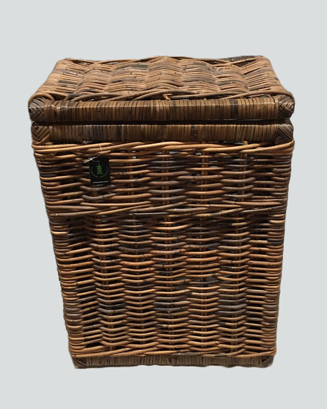 Rene Houtman Wasmand Rotan/Riet | Rechthoekig | Bruin | H70 x B50 x D35 cm