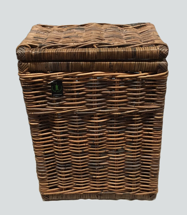 Rene Houtman Wasmand Rotan/Riet | Rechthoekig | Bruin | H70 x B50 x D35 cm