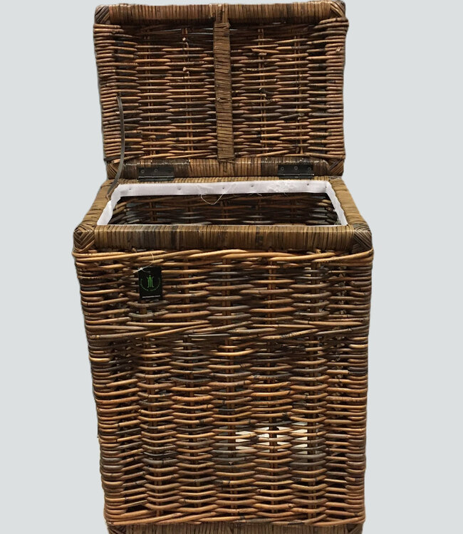 Rene Houtman Wasmand Rotan/Riet | Rechthoekig | Bruin | H70 x B50 x D35 cm