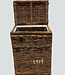 Rene Houtman Wasmand Rotan/Riet | Rechthoekig | Bruin | H70 x B50 x D35 cm