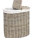 Rene Houtman Wasmand Rotan/Riet | Ovaal | H67 x B64 x D36 cm