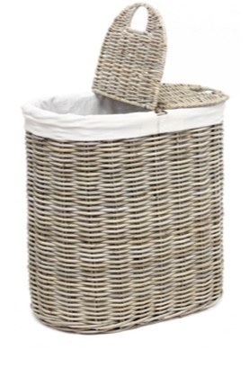 Rene Houtman Wasmand Rotan/Riet | Ovaal | H67 x B64 x D36 cm