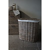 Wasmand Rotan/Riet | Ovaal | H67 x B64 x D36 cm