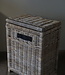 Rene Houtman Wasmand Rotan/Riet | Rechthoekig | Grijs | H68 x B50 x D34 cm