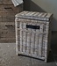 Rene Houtman Wasmand Rotan/Riet | Rechthoekig | Grijs | H68 x B50 x D34 cm