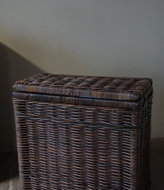 Rene Houtman Wasmand Rotan/Riet | Dubbel | Bruin | H68 x B68 x D33 cm