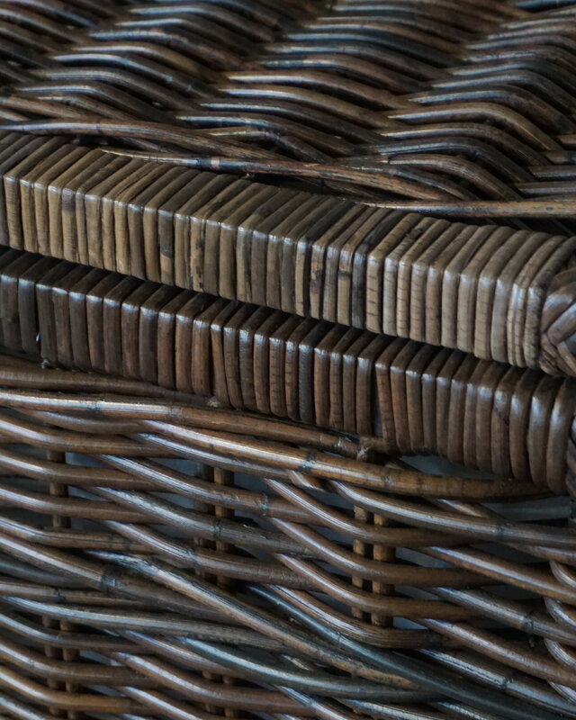 Rene Houtman Wasmand Rotan/Riet | Dubbel | Bruin | H68 x B68 x D33 cm