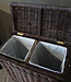 Rene Houtman Wasmand Rotan/Riet | Dubbel | Bruin | H68 x B68 x D33 cm