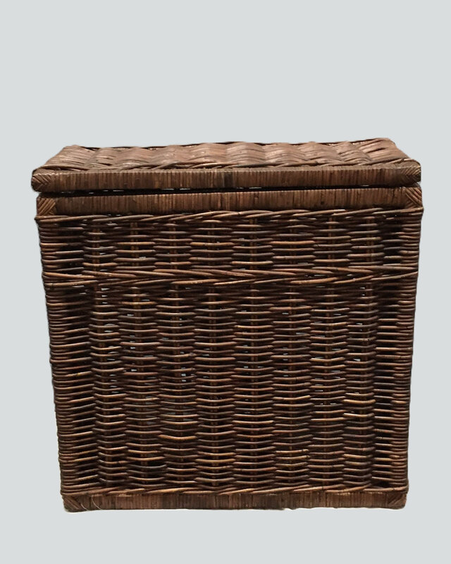 Rene Houtman Wasmand Rotan/Riet | Dubbel | Bruin | H68 x B68 x D33 cm