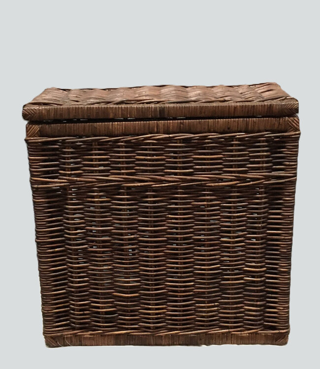 Rene Houtman Wasmand Rotan/Riet | Dubbel | Bruin | H68 x B68 x D33 cm