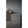 Wasmand Rotan/Riet | Dubbel | Grijs | H68 x B68 x D33 cm