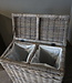 Rene Houtman Wasmand Rotan/Riet | Dubbel | Grijs | H68 x B68 x D33 cm