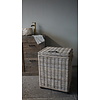 Wasmand Rotan/Riet | Rechthoekig | Grijs | H70 x B54 x D44 cm