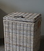 Rene Houtman Wasmand Rotan/Riet | Rechthoekig | Grijs | H70 x B54 x D44 cm