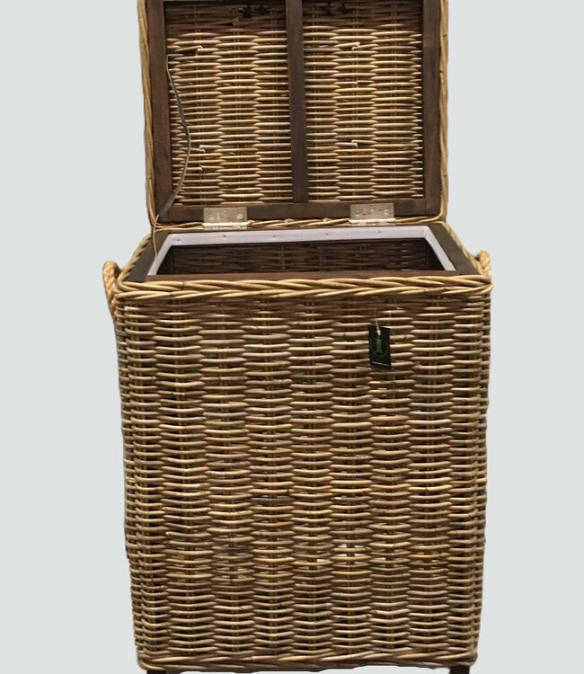 Rene Houtman Wasmand Rotan/Riet | Rechthoekig | Grijs | H70 x B54 x D44 cm