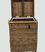 Rene Houtman Wasmand Rotan/Riet | Rechthoekig | Grijs | H70 x B54 x D44 cm