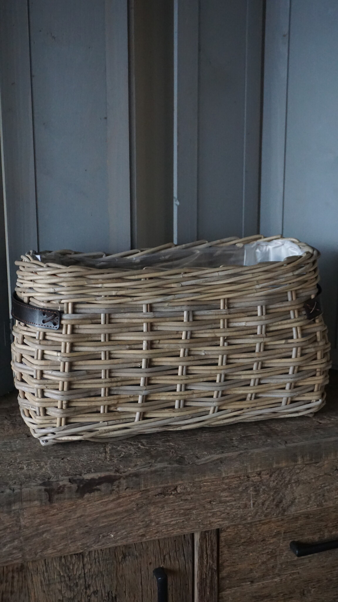 Rene Houtman Vensterbank Mand | Rattan | H30 x B53 x D22 cm