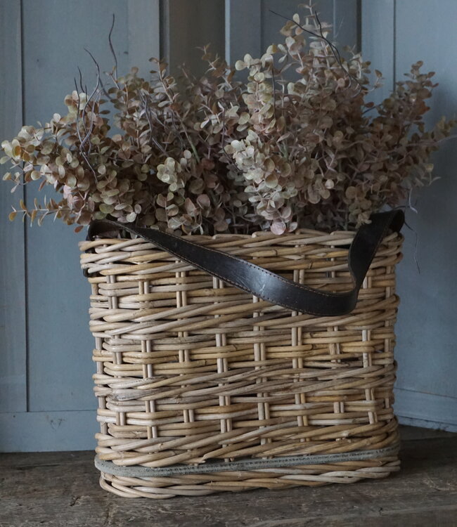 Rene Houtman Vensterbank Mand | Rattan | H30 x B40 x D15 cm