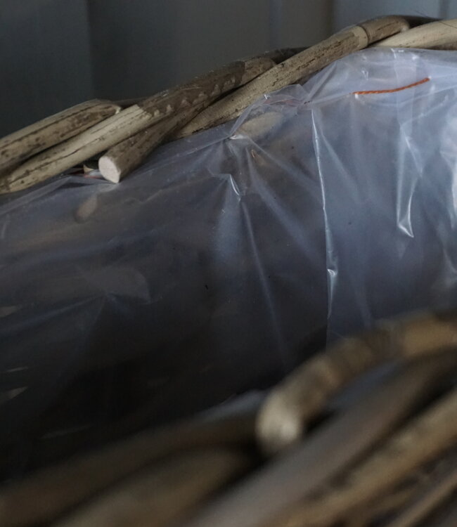 Rene Houtman Vensterbank Mand | Rattan | H40 x B40 x D18 cm