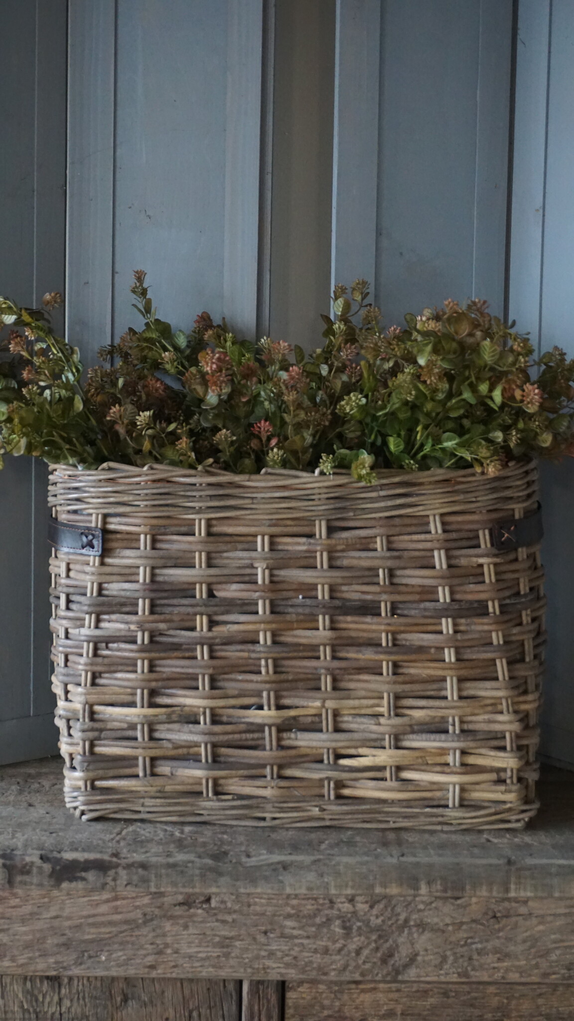 Rene Houtman Vensterbank Mand | Rattan | H40 x B53 x D22 cm