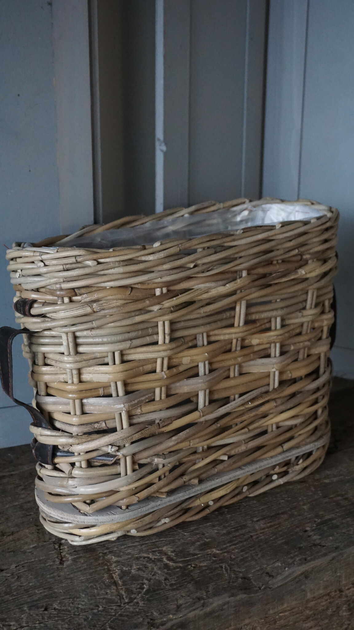 Rene Houtman Vensterbank Mand | Rattan | H30 x B40 x D18 cm