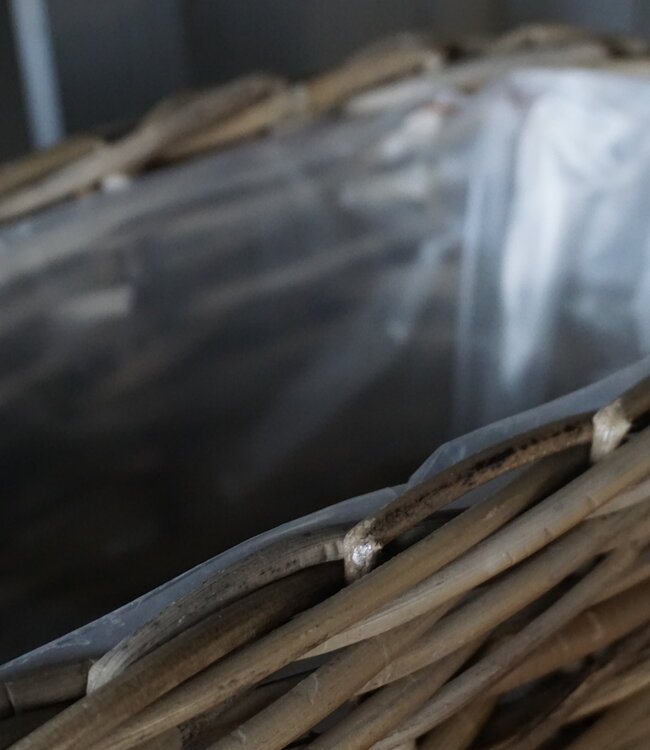 Rene Houtman Vensterbank Mand | Rattan | H30 x B40 x D18 cm