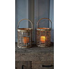 Windlicht Hurricane | Rotan | Grijs | H25 x D21 cm