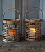 Rene Houtman Windlicht Hurricane | Rotan | Grijs | H25 x D21 cm