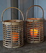 Rene Houtman Windlicht Hurricane | Rotan | Grijs | H25 x D21 cm