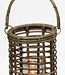Rene Houtman Windlicht Hurricane | Rotan | Grijs | H25 x D21 cm