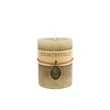 Kaars effen ro Ø7h7cm Tonnie S beige-L7,3B7,3H7,2CM