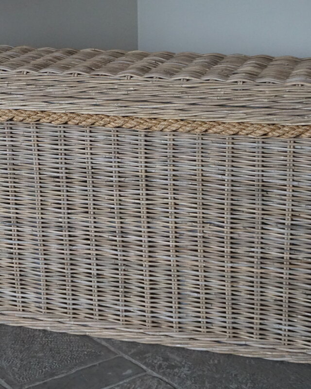 Rene Houtman Dekenkist XL | Rotan | H77 x B140 x D40 cm
