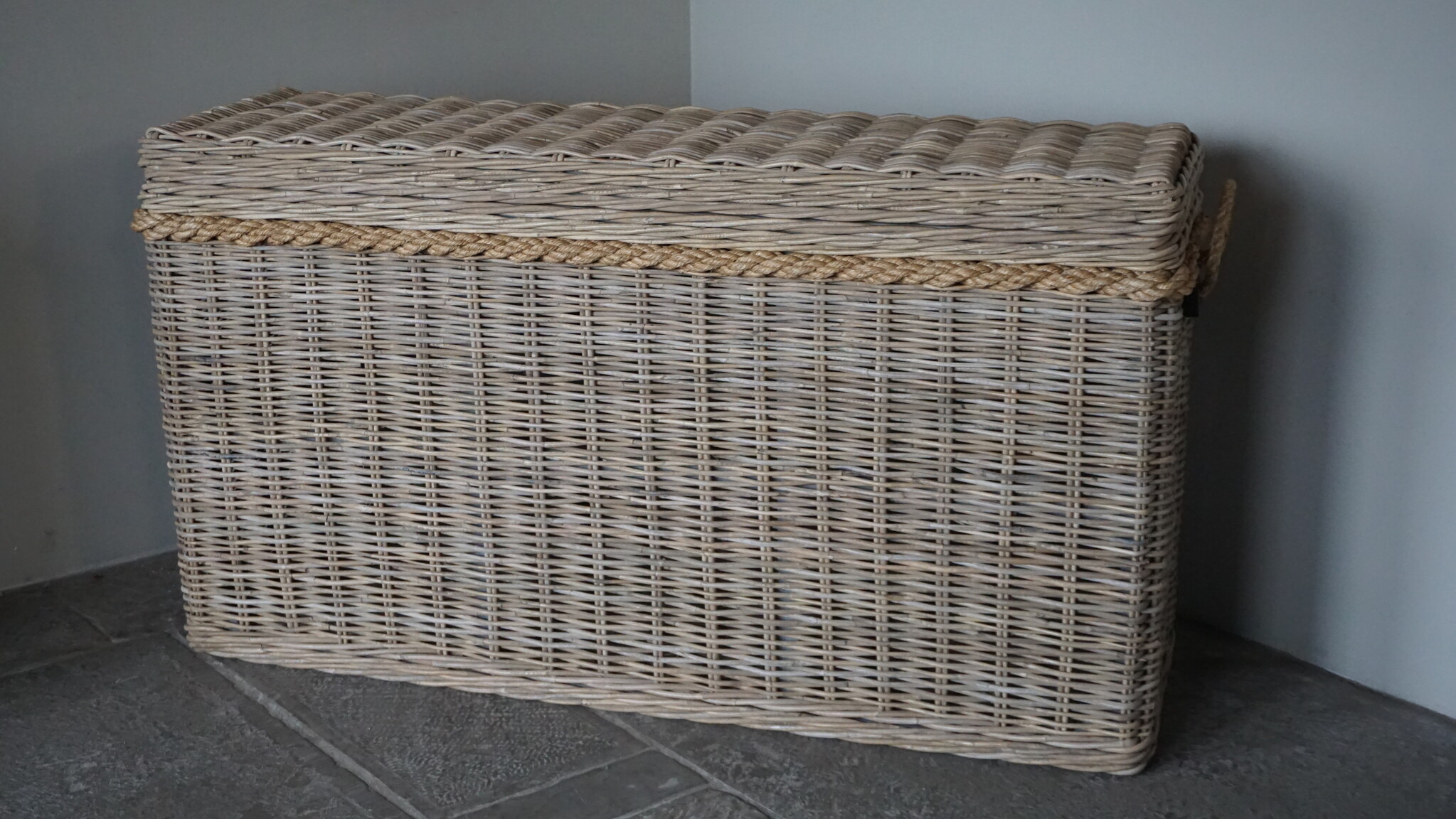 Rene Houtman Dekenkist XL | Rotan | H77 x B140 x D40 cm