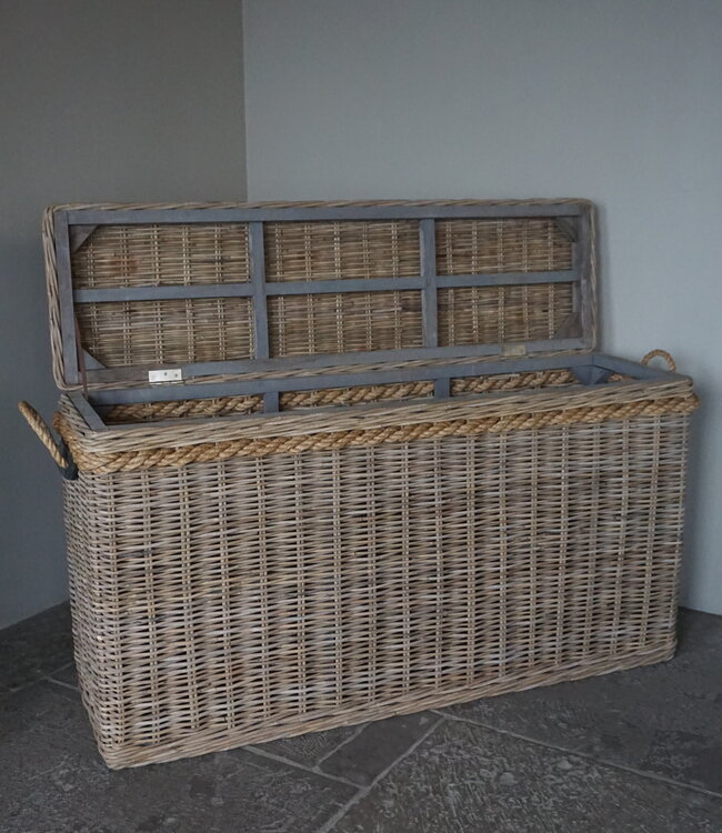 Rene Houtman Dekenkist XL | Rotan | H77 x B140 x D40 cm
