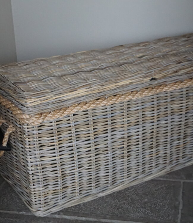 Rene Houtman Dekenkist/Salontafel XL | Rotan | H50 x B120 x D45 cm