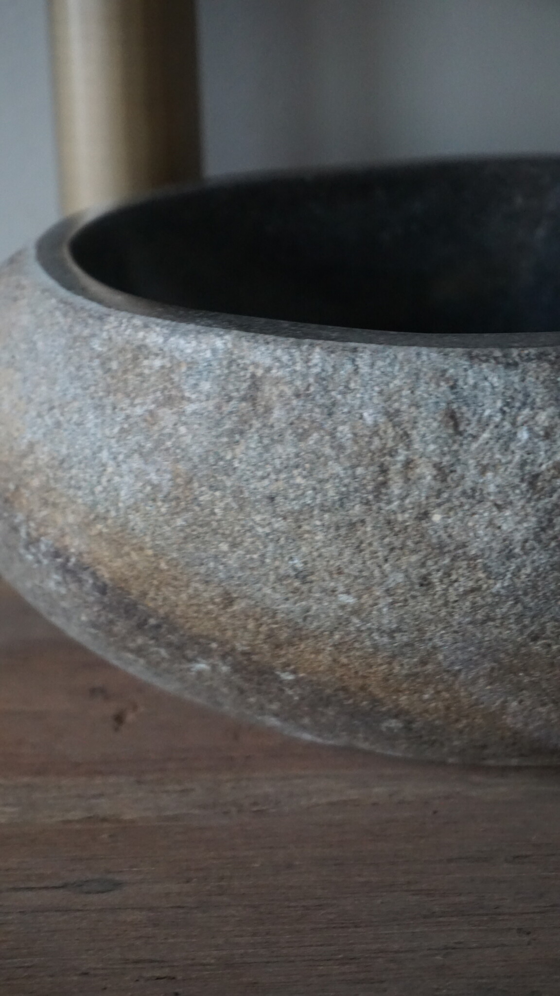 Rene Houtman Kleine Stenen Waskom + Spoelgat | H14 x B30 x D23 cm