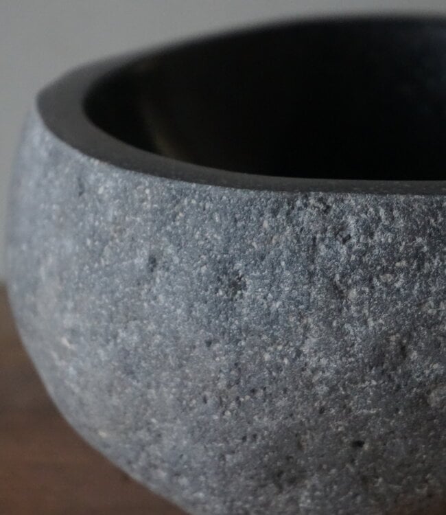 Rene Houtman Kleine Stenen Waskom + Spoelgat | H13 x B28 x D26 cm