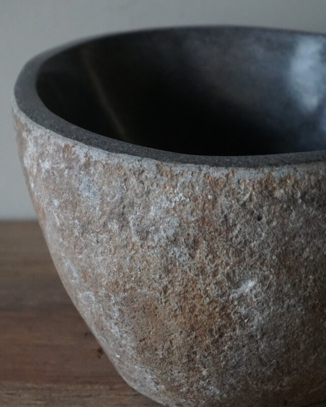 Rene Houtman Kleine Stenen Waskom + Spoelgat | H13 x B24 x D23 cm