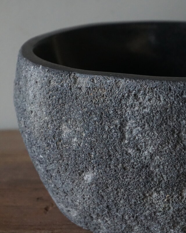 Rene Houtman Kleine Stenen Waskom + Spoelgat | H13 x B25 x D20 cm