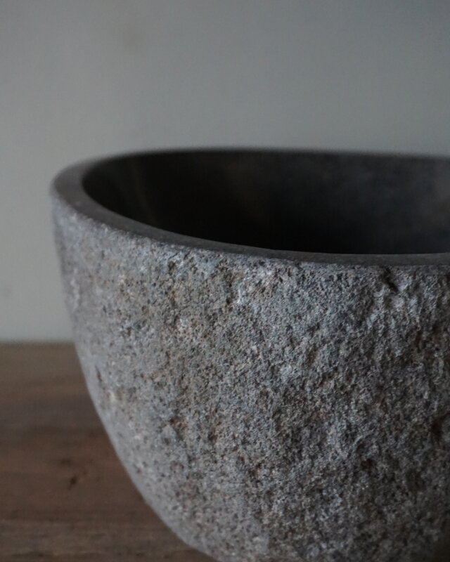Rene Houtman Kleine Stenen Waskom + Spoelgat | H13 x B27 x D14 cm