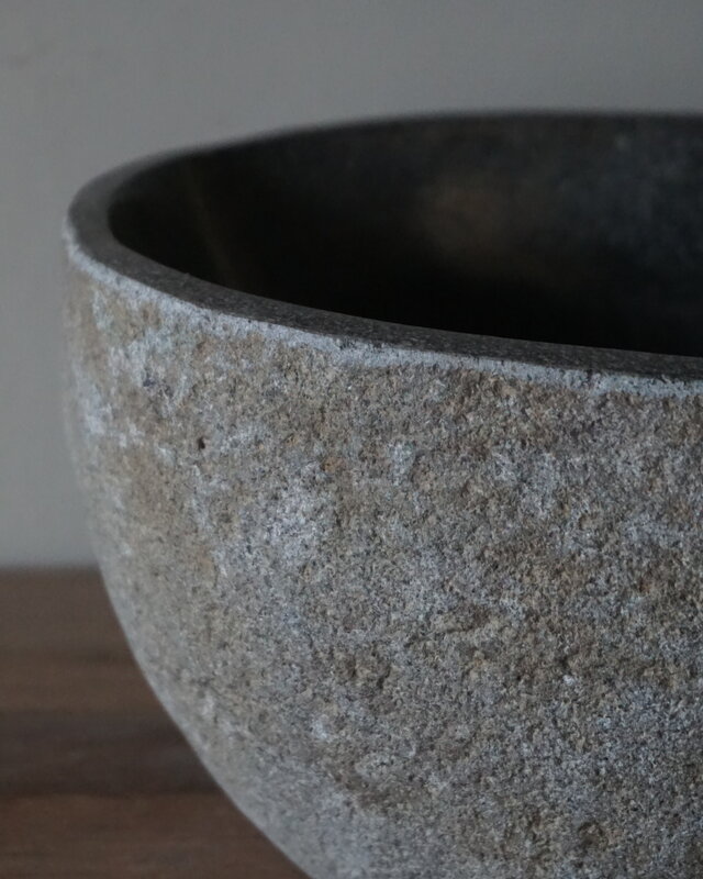Rene Houtman Kleine Stenen Waskom + Spoelgat | H13 x B23 x D19 cm