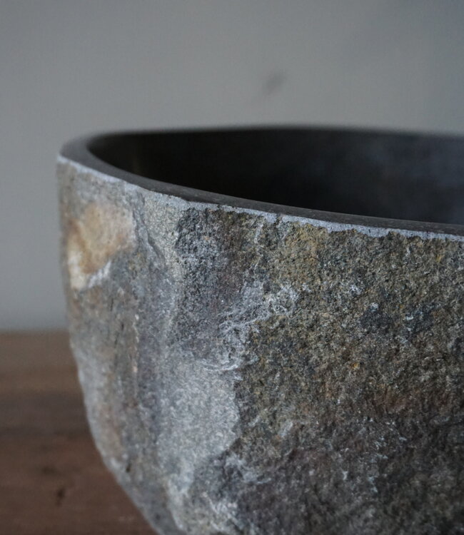 Rene Houtman Kleine Stenen Waskom + Spoelgat | H14 x B28 x D24 cm