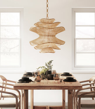 Mojo Boutique Japandi grote lampenkap natuurlijke kleur