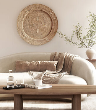 Mojo Boutique Natuurlijke Boho Chic- en Japandi-stijl grote wanddecoratie