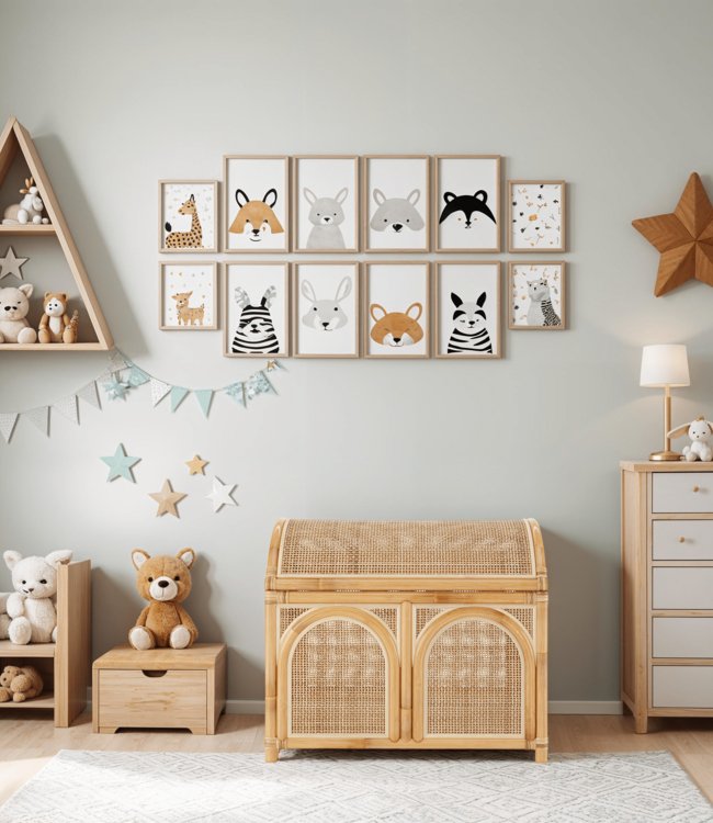 Mojo Boutique Boho-chic natuurlijke rotan kist