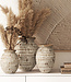 Mojo Boutique Etnische Houten Decoratie - Boho-Chique Vaas - Klein